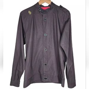 United Kingdom of Luke 1977 Overshirt Jacket in Black Size M